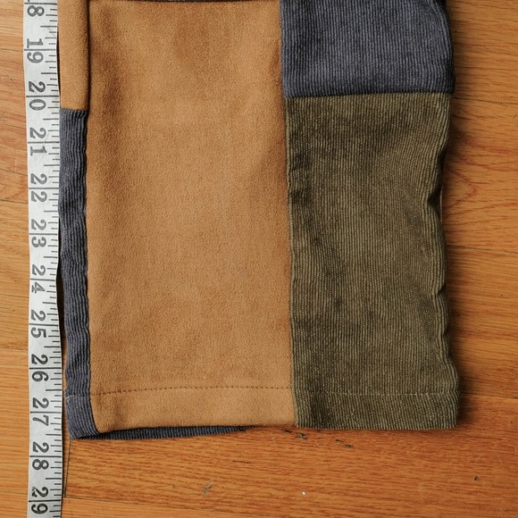 Jaded London Women's Mixed Patchwork Corduroy Trousers High Waisted Size 24 - Picture 7 of 11